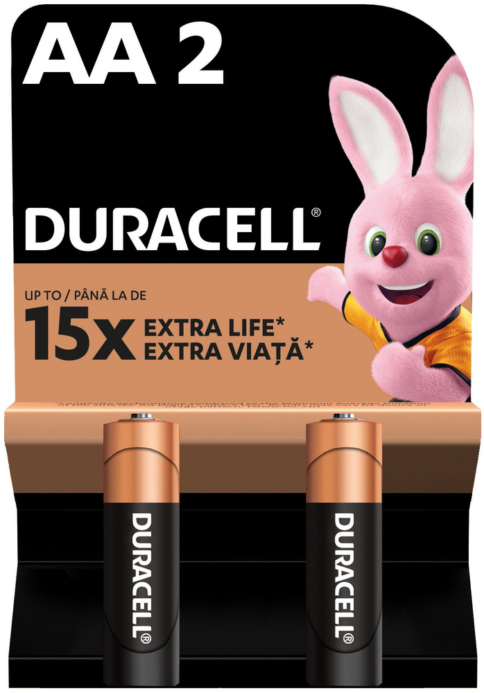 Батарейки Duracell Basic AA 2шт (5000394076921) фото 2