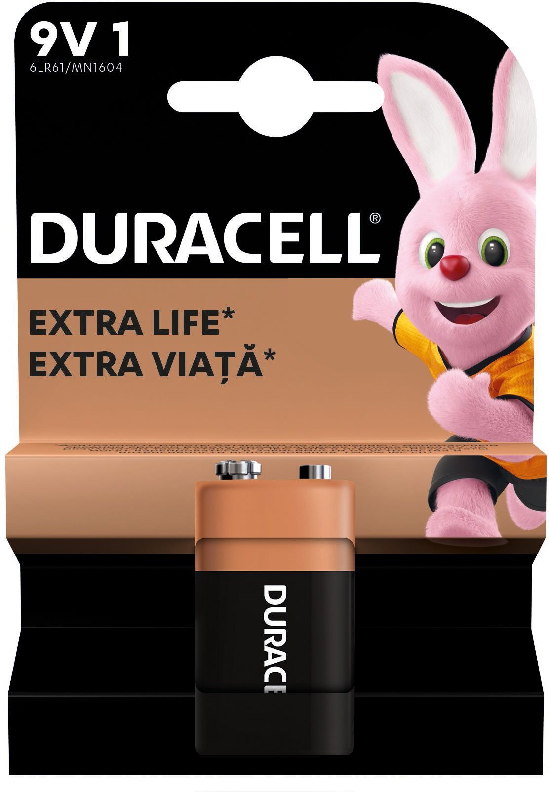 Батарейка Duracell 9V 1 шт (5000394077225) фото 2