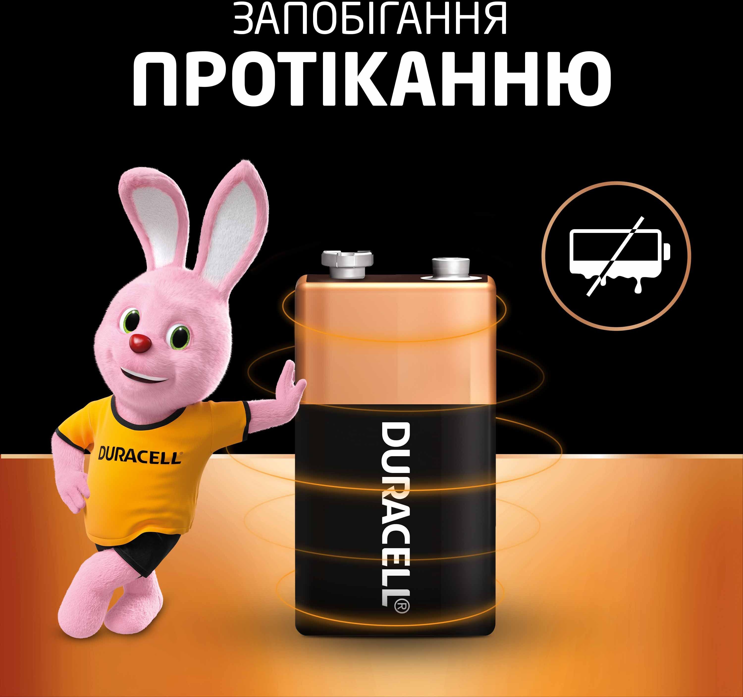 Батарейка Duracell 9V 1 шт (5000394077225) фото 6