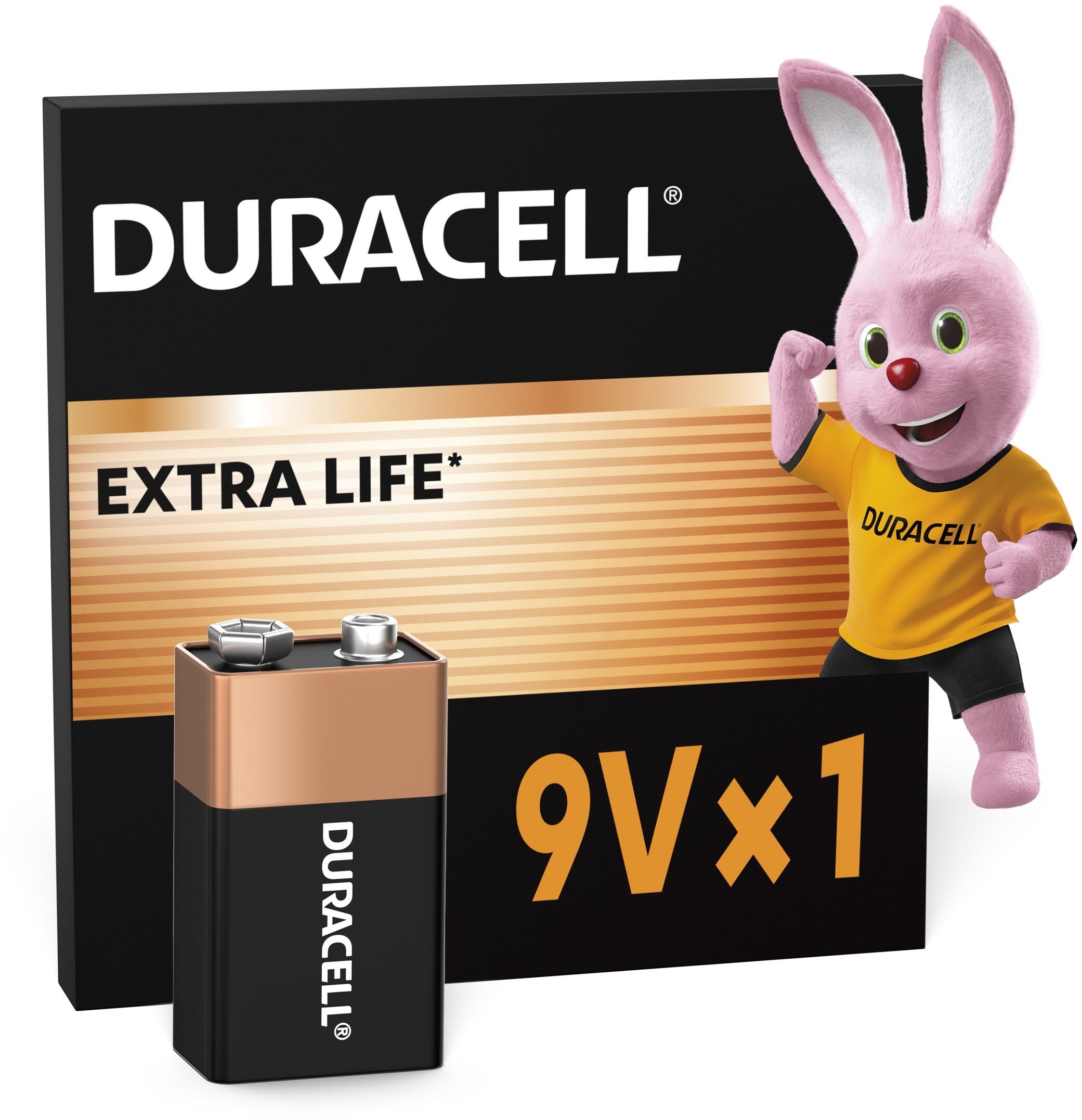 Батарейка Duracell 9V 1 шт (5000394077225) фото 