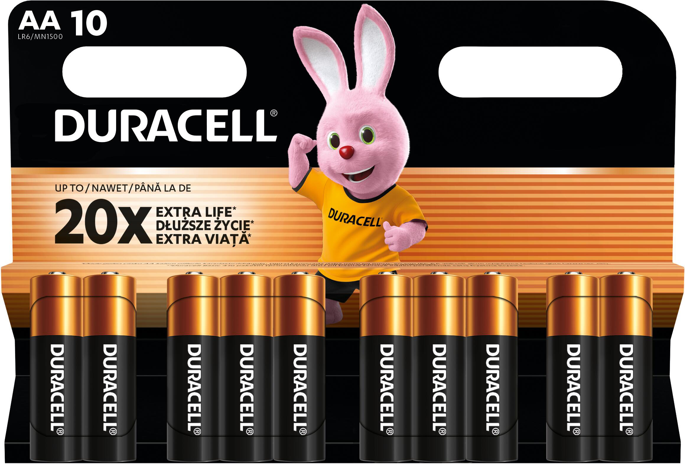 Батарейки щелочные Duracell Basic AA 10 шт (5000394152496) фото 