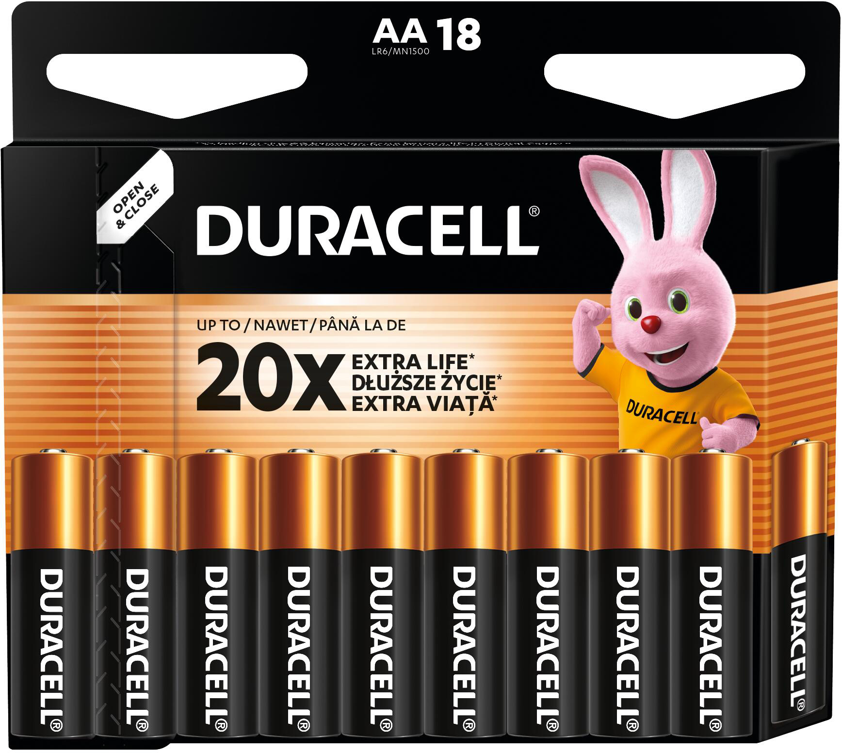 Щелочные батарейки Duracell Basic AA 18 шт (5000394107519) фото 3
