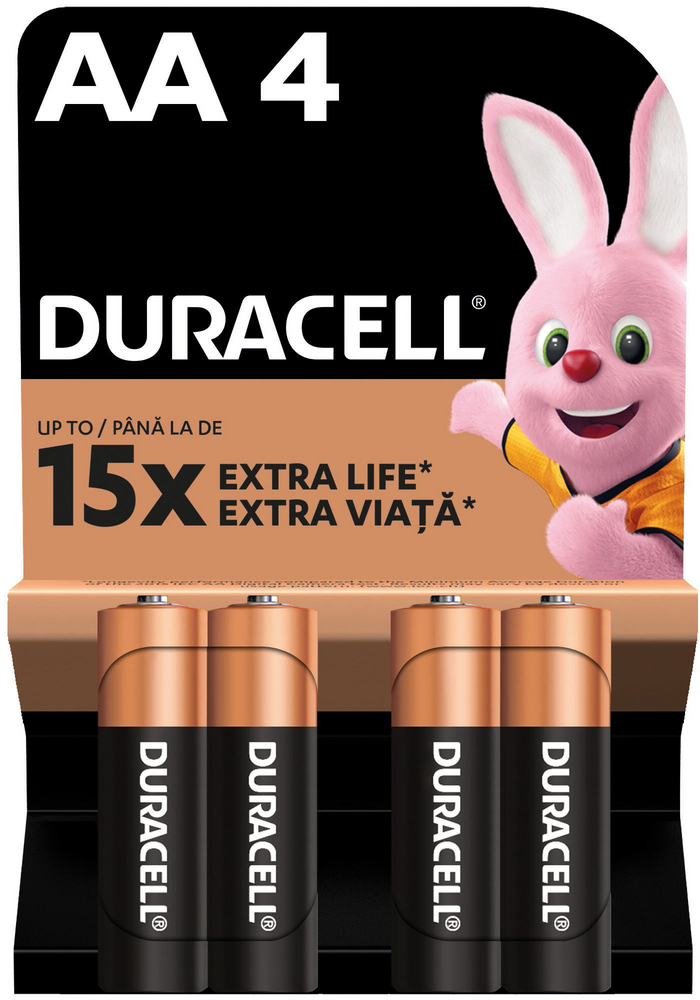 Батарейки Duracell Basic AA 4 шт (5000394076952) фото 2