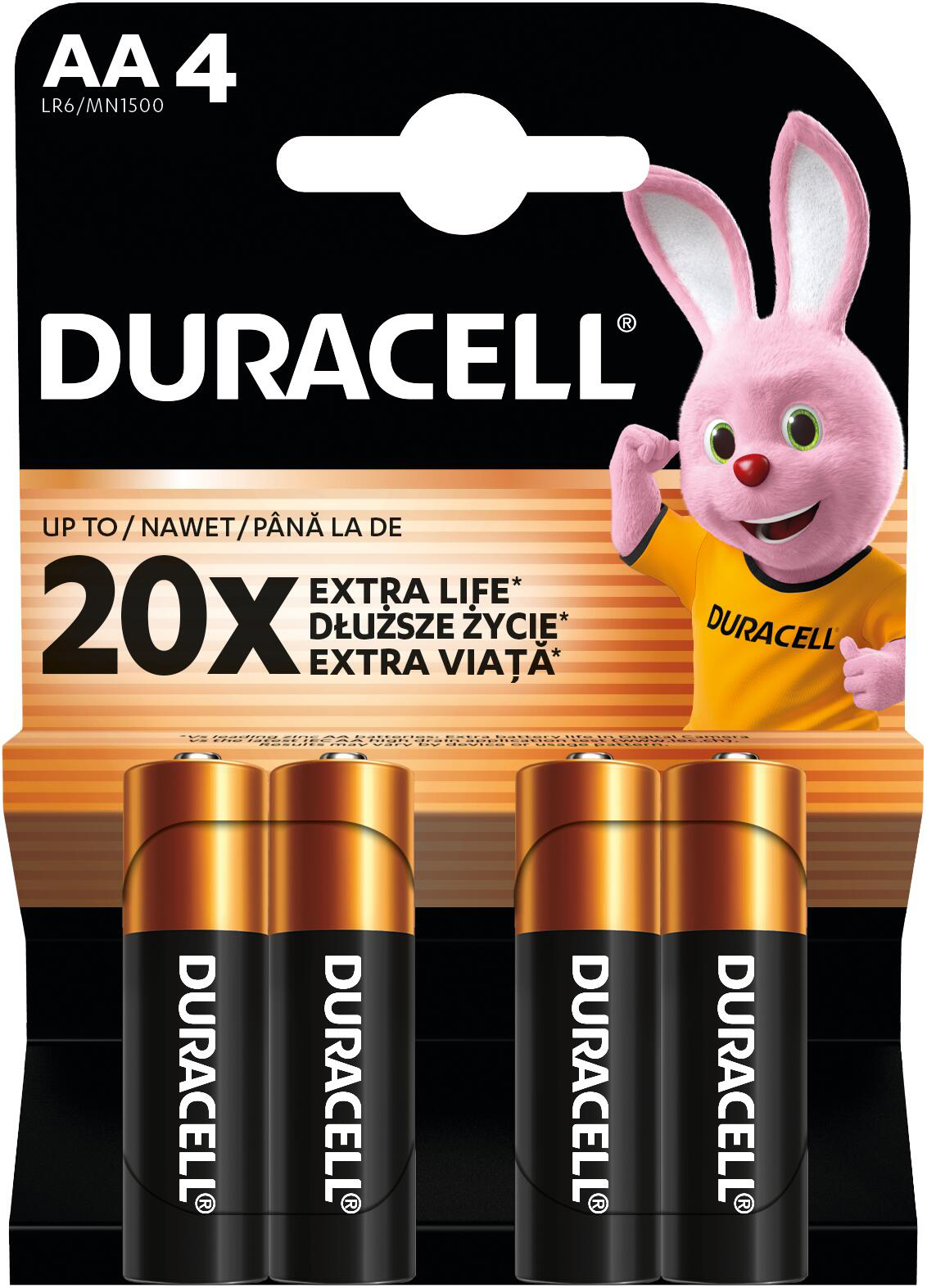 Лужні батарейки Duracell Basic AA 4 шт (5000394076952)фото
