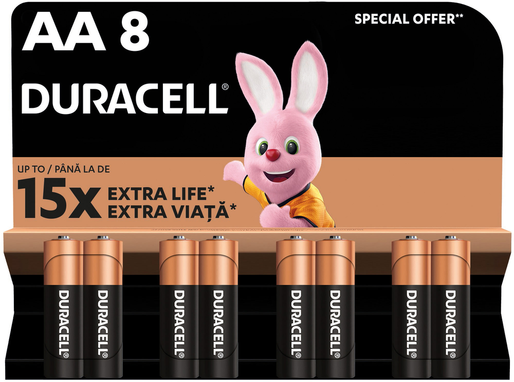 Батарейки Duracell Basic AA 8 шт (5000394058019) фото 2