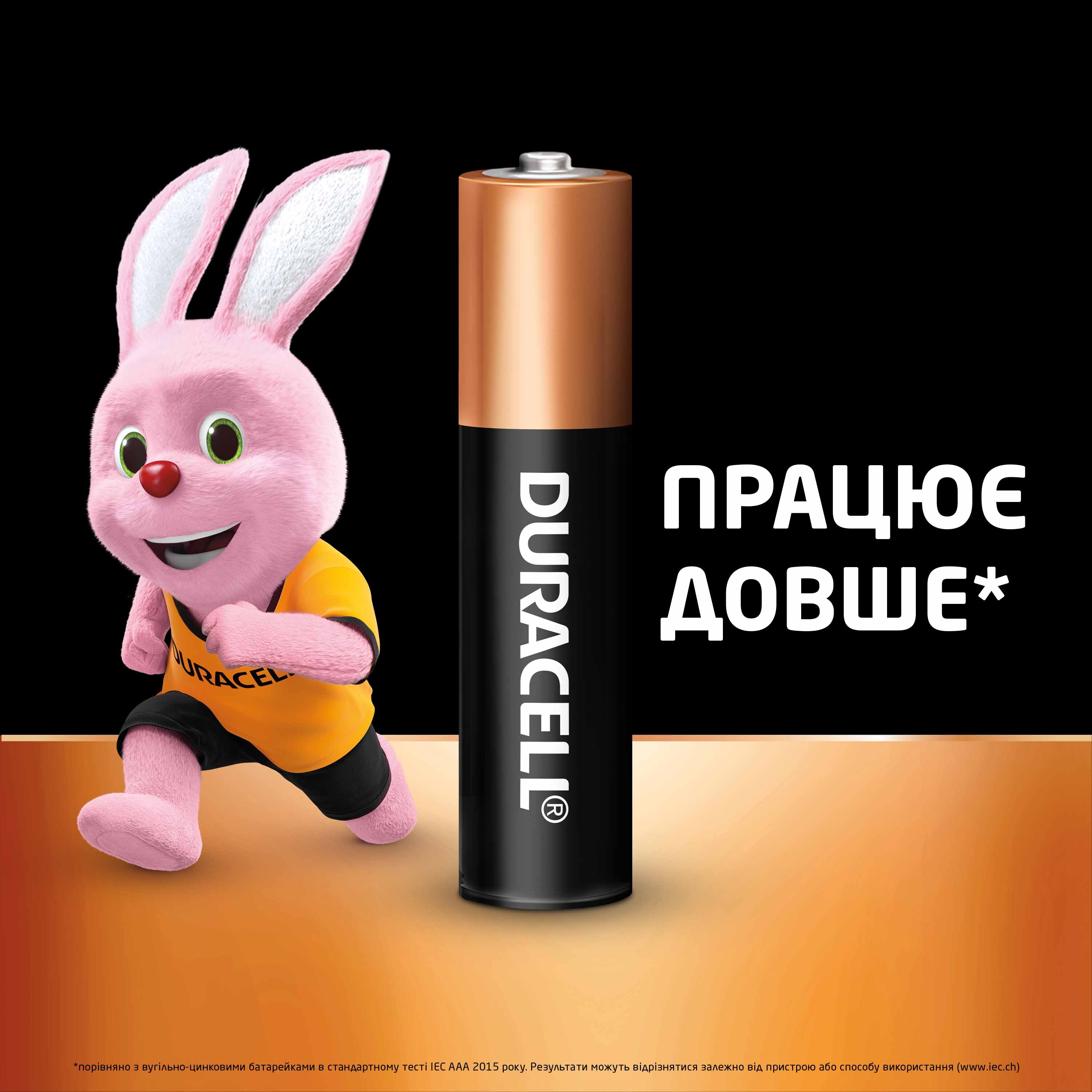Лужні батарейки Duracell Basic AAА 4 шт (5000394077164)фото