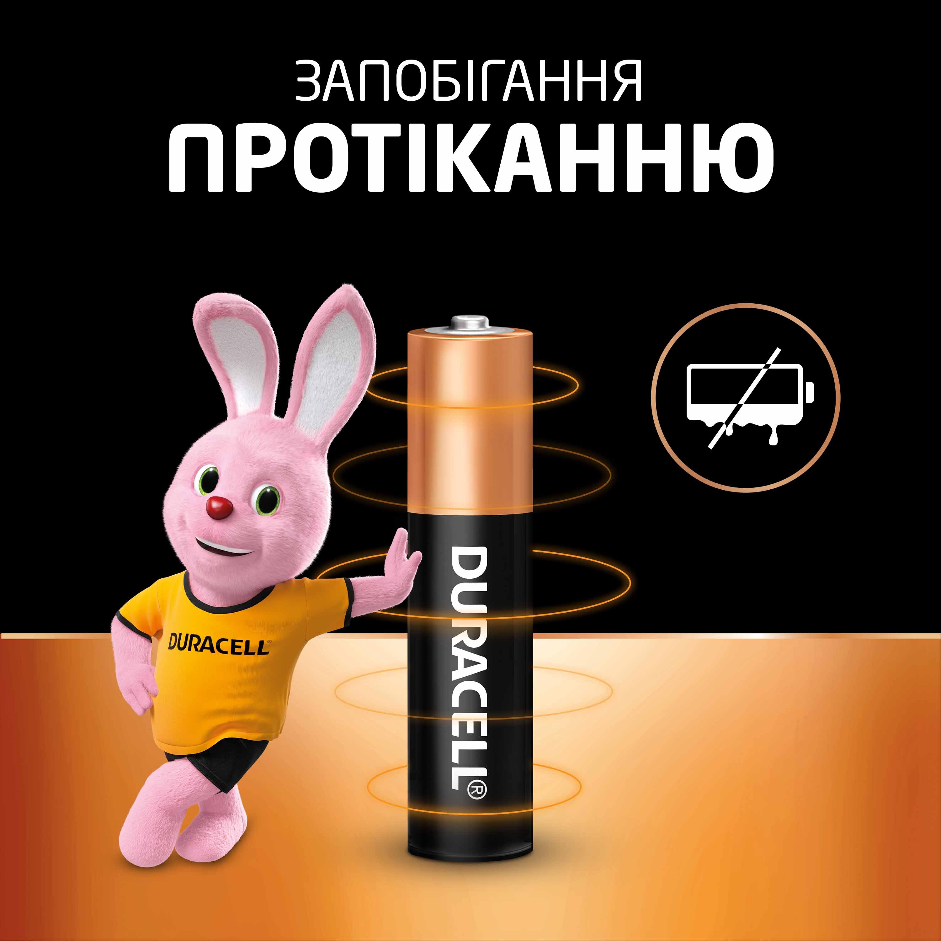 Лужні батарейки Duracell Basic AAА 4 шт (5000394077164)фото