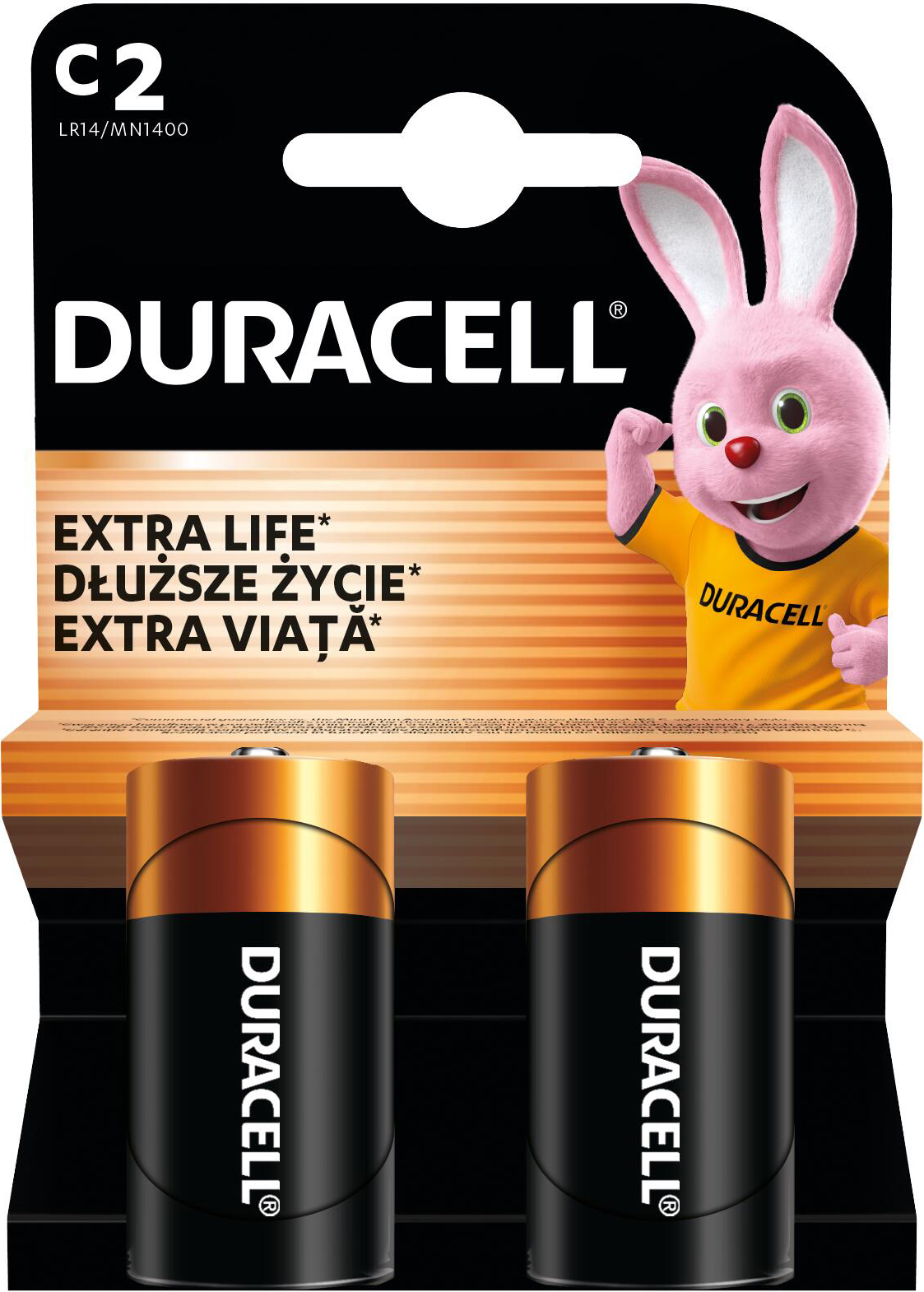 Щелочные батарейки Duracell C 2 шт (5000394076761) фото 