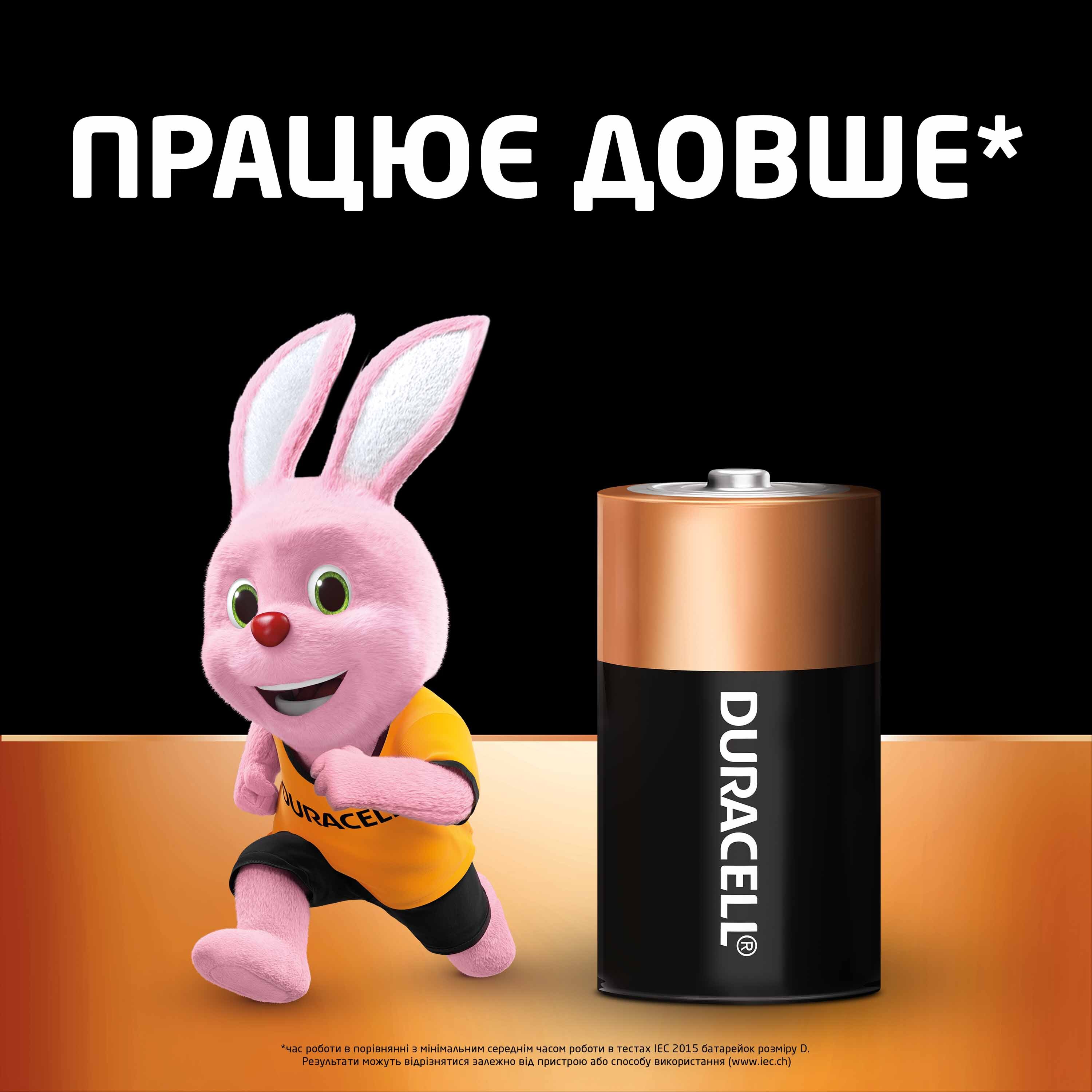 Щелочные батарейки Duracell D 2 шт (5000394076730) фото 