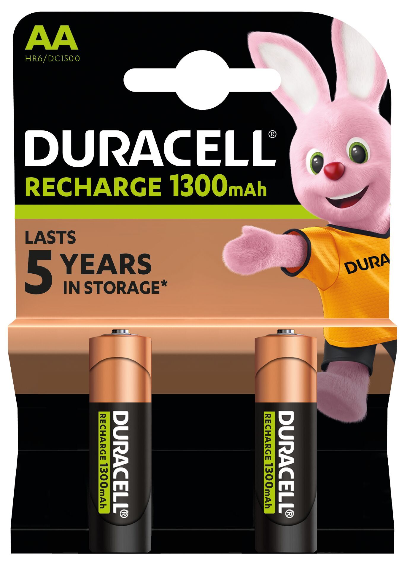 Аккумуляторы Duracell Rechargeable AA 1300 mAh 2 шт (5000394047716) фото 2