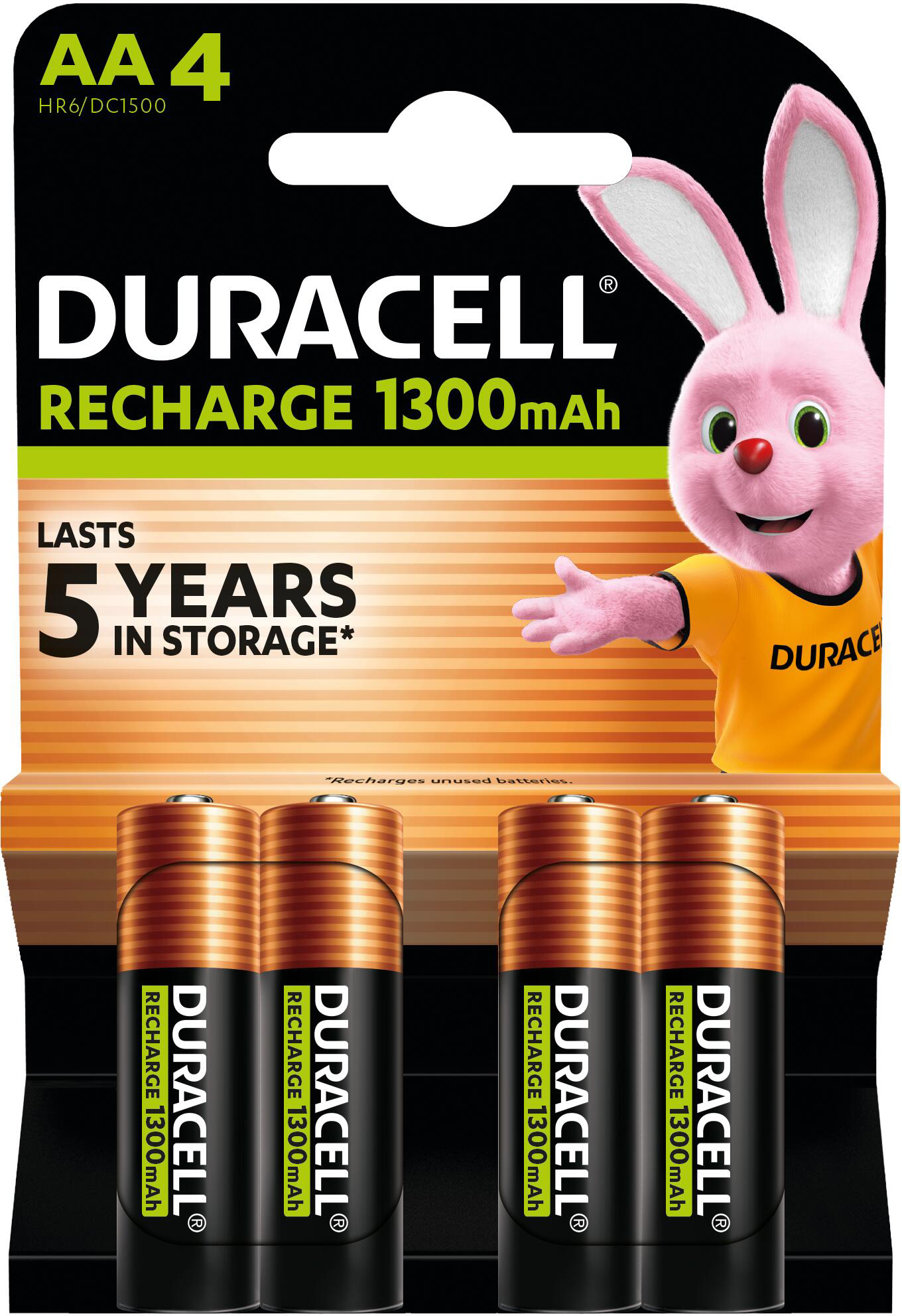 Аккумуляторы Duracell Rechargeable AA 1300 mAh 4 шт (5000394039247) фото 