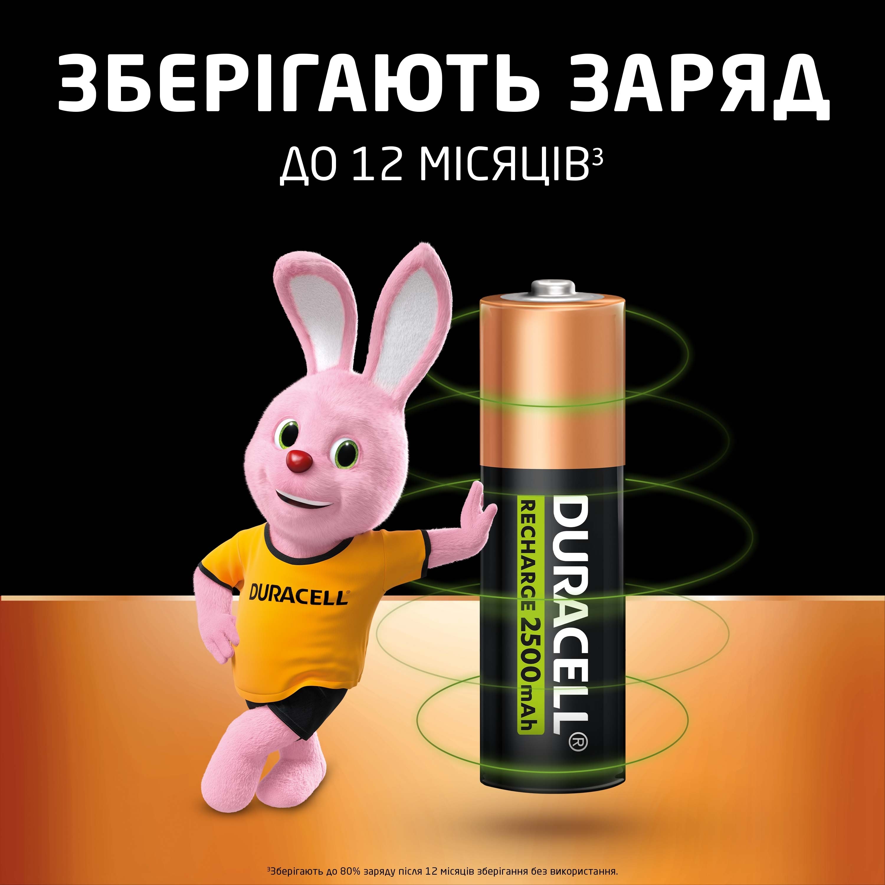 Акумулятори Duracell Rechargeable AA 2500 mAh 4 шт (5000394057043)фото