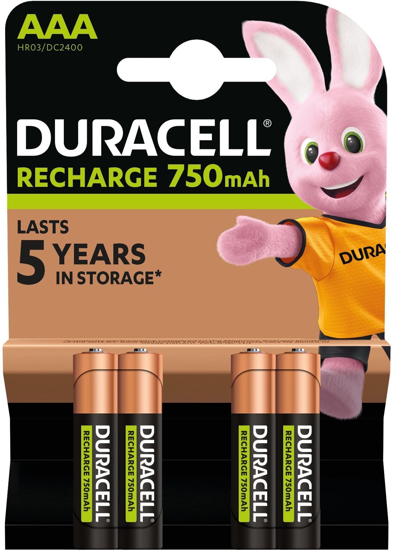 Аккумуляторы Duracell Rechargeable AAA 750 mAh 4 шт (5000394090231) фото 2