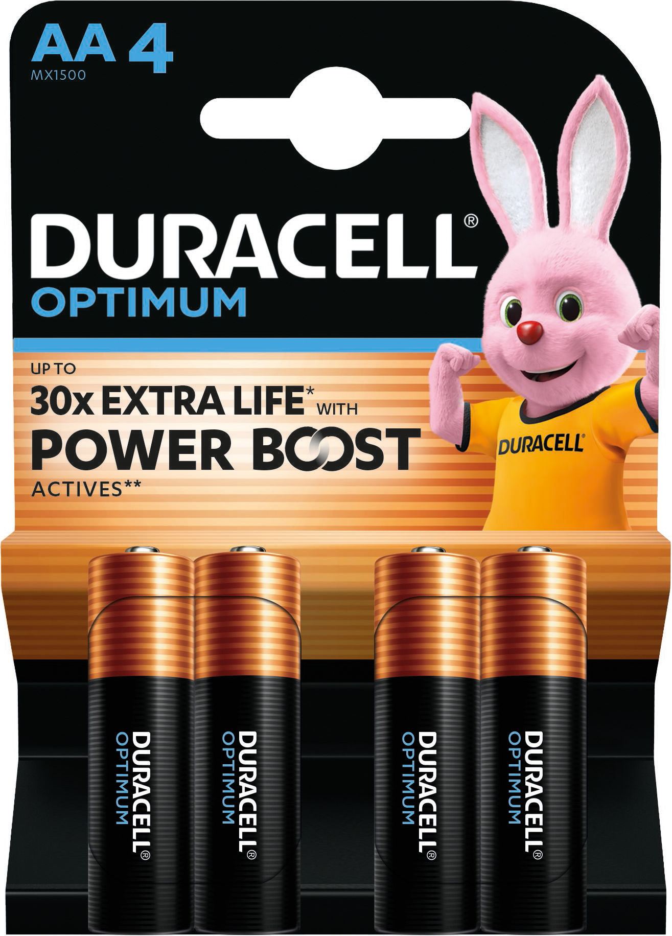 Батарейки щелочные Duracell Optimum AA 4 шт (5000394158696) фото 