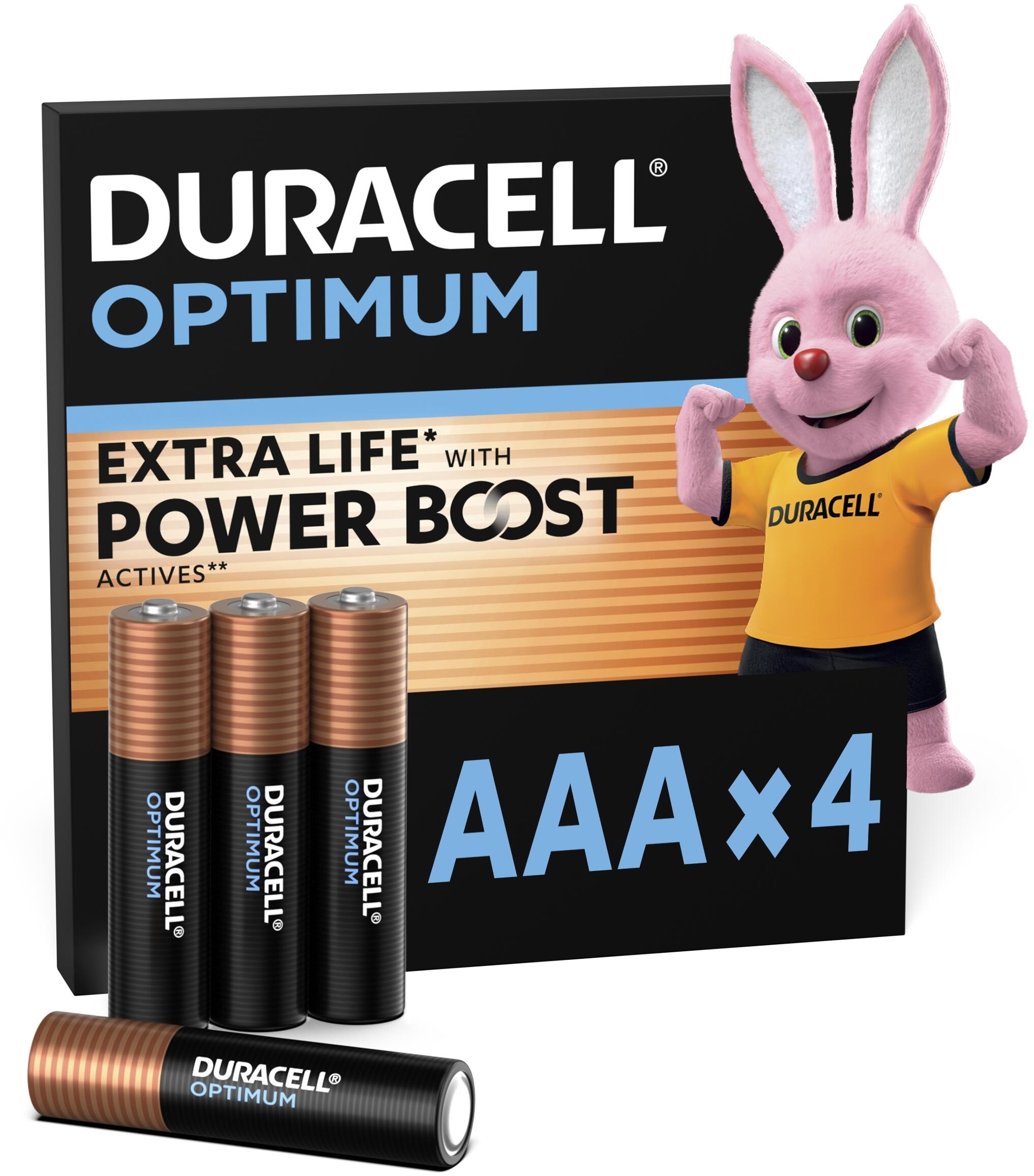 Батарейки Duracell Optimum AAA 4 шт (5000394158726) фото 