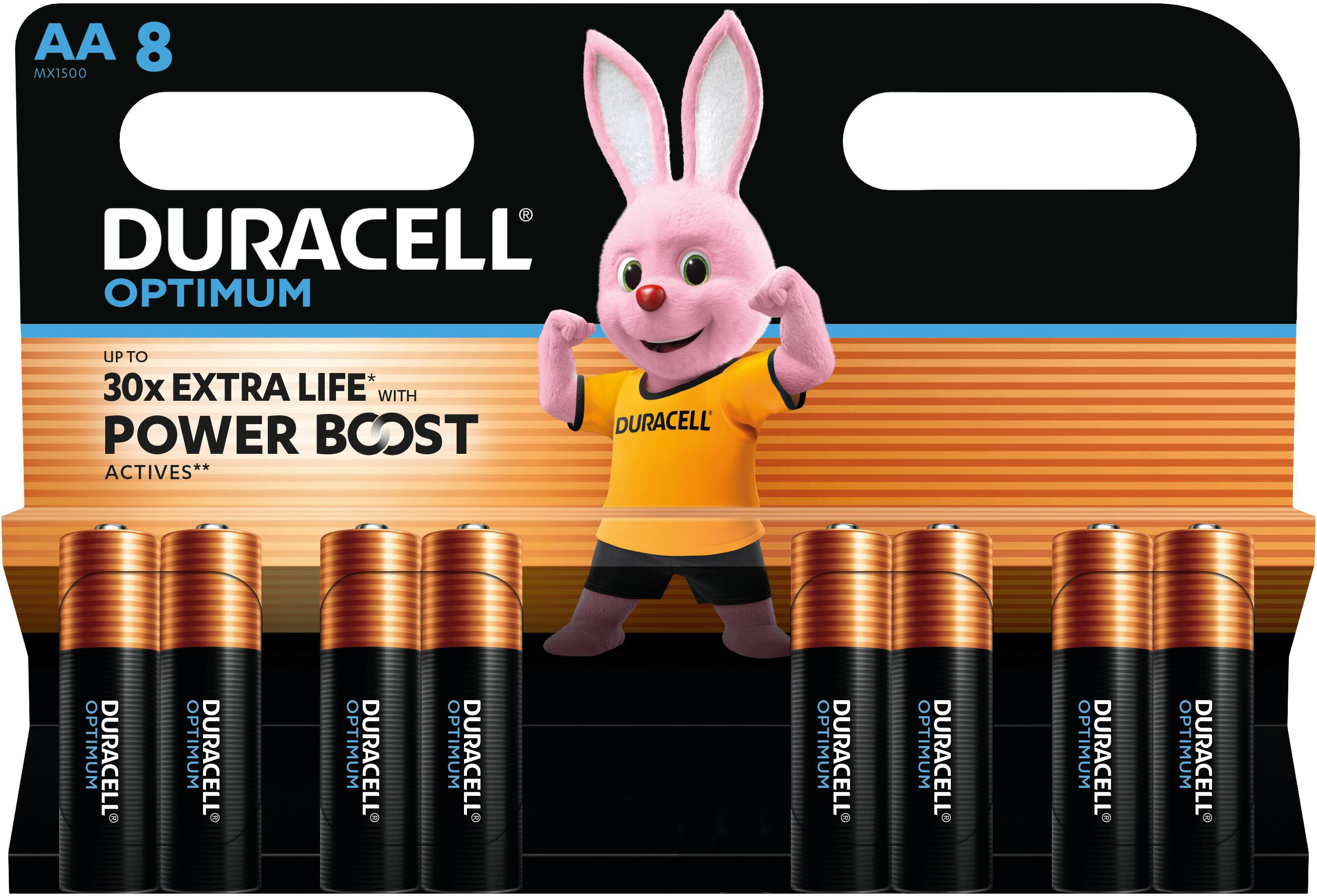 Батарейки лужні Duracell Optimum AA 8 шт (5000394158931)фото