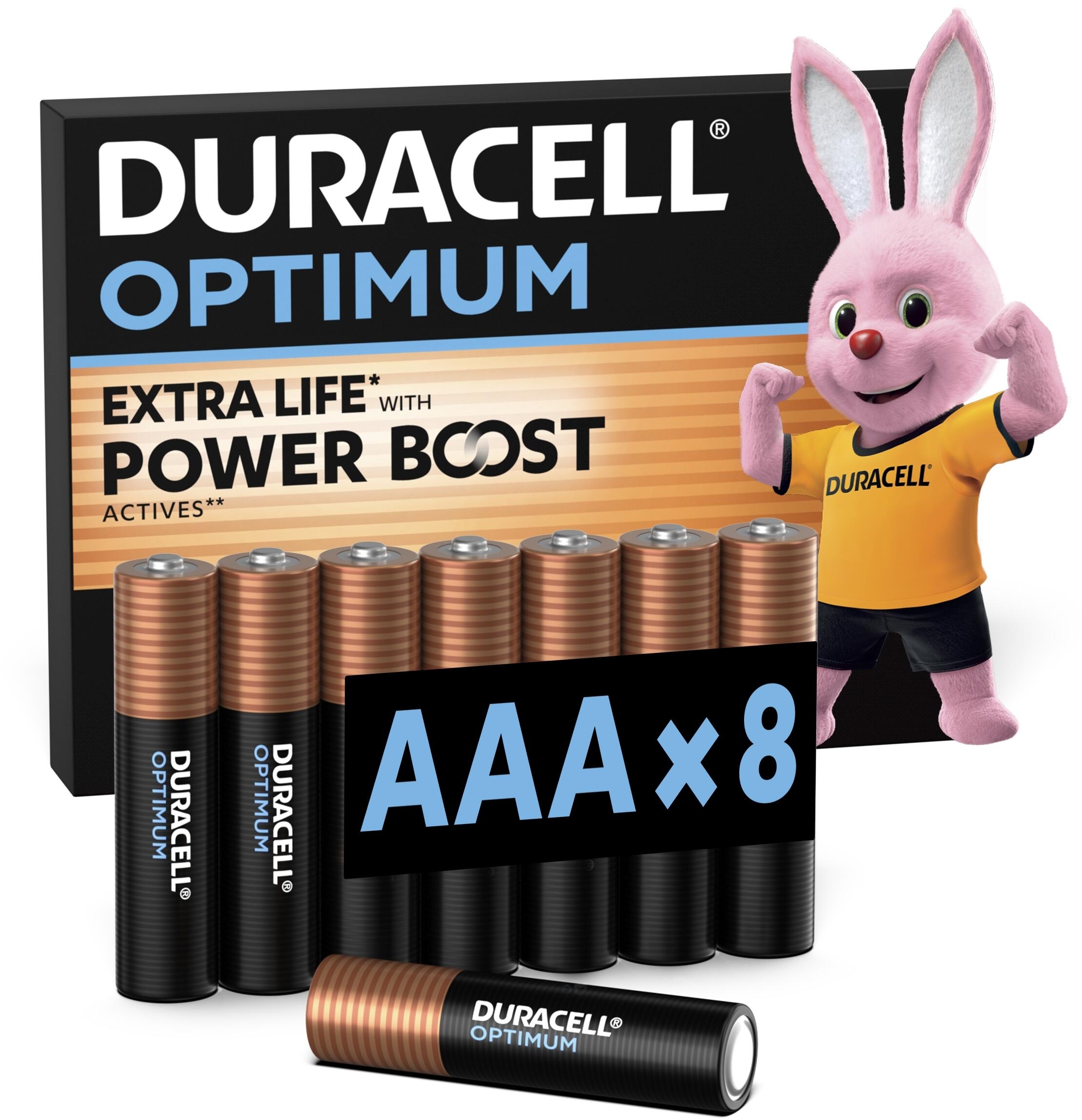 Батарейки Duracell Optimum AAA 8 шт (5000394178359) фото 
