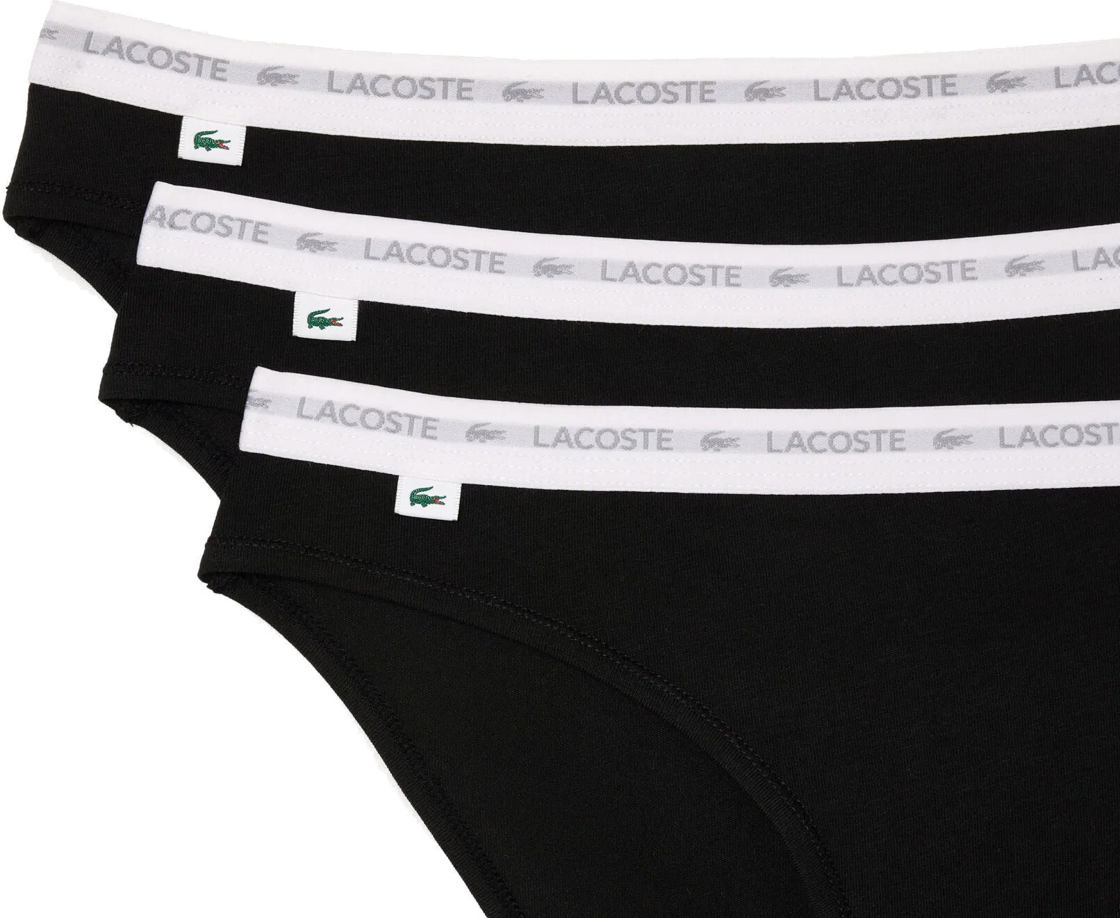 Набір трусів-сліпів жіночих Lacoste Low Pro 8F1338-031 XS 3 шт. чорніфото6