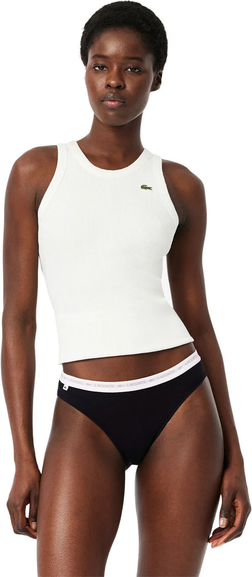 Набір трусів-сліпів жіночих Lacoste Low Pro 8F1338-031 XL 3 шт. чорніфото2