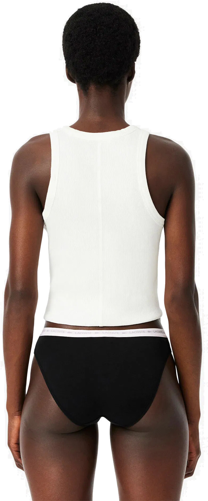 Набір трусів-сліпів жіночих Lacoste Low Pro 8F1338-031 XL 3 шт. чорніфото3