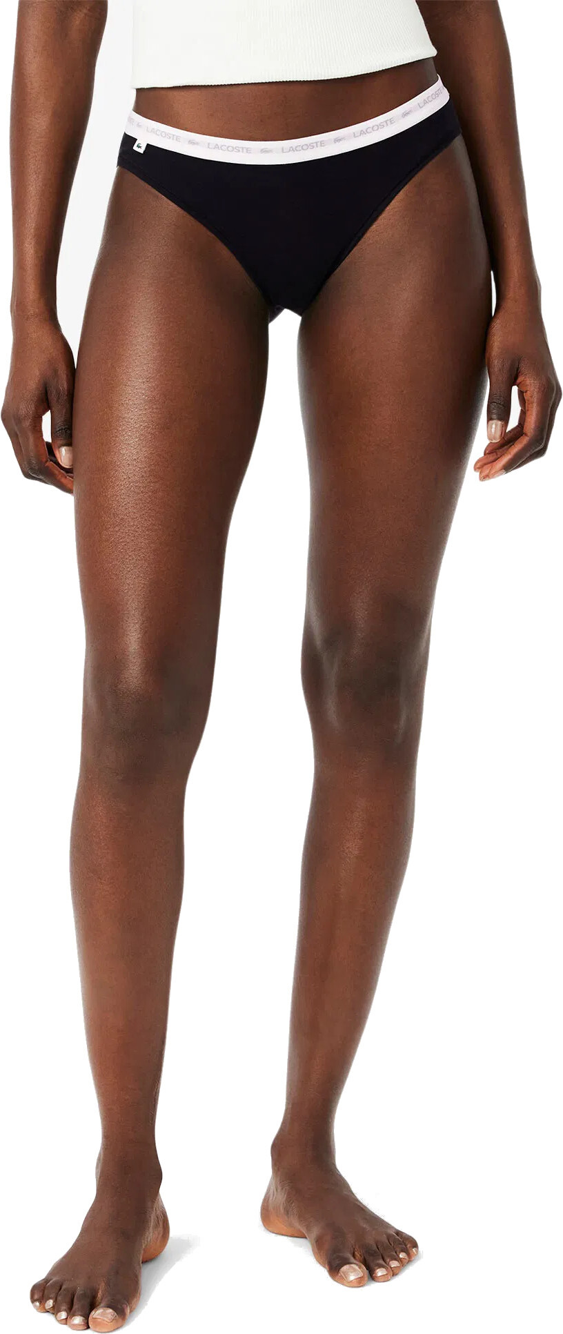 Набір трусів-сліпів жіночих Lacoste Low Pro 8F1338-031 XL 3 шт. чорніфото4