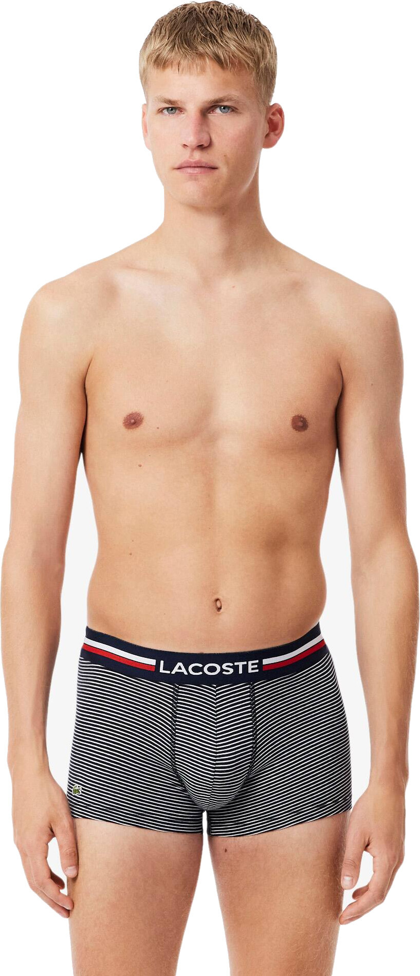 Набір трусів-боксерів чоловічих Lacoste 5H2382-525 XL 3 шт. темно-сині/біліфото2