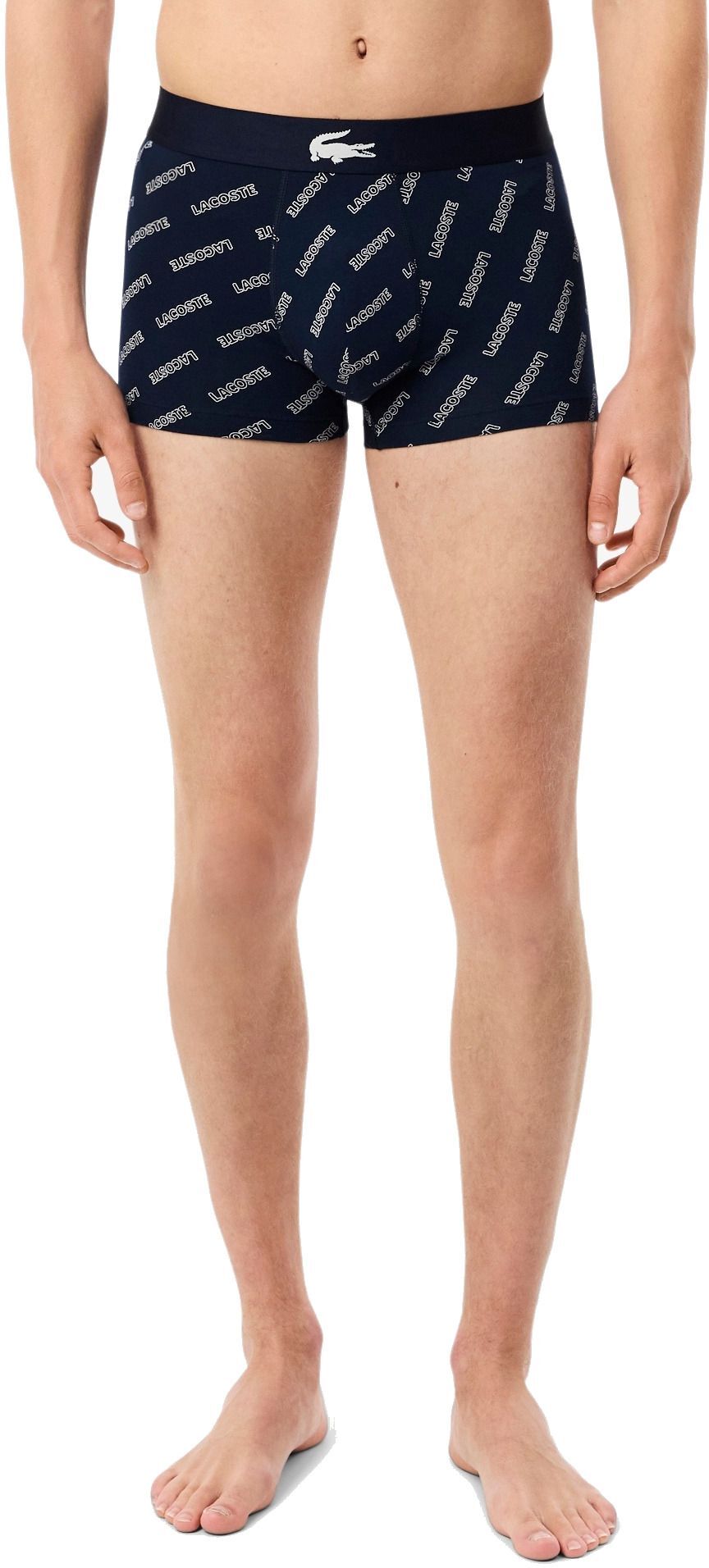 Набір трусів-боксерів чоловічих Lacoste 5H1288-BCK L 3 шт. темно-сині/білі-сріблястіфото5