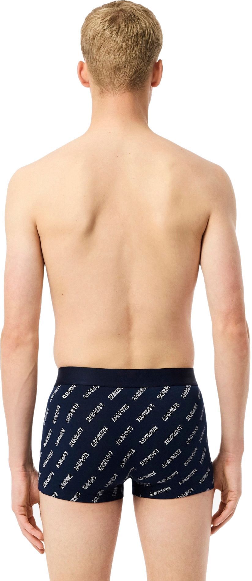 Набір трусів-боксерів чоловічих Lacoste 5H1288-BCK M 3 шт. темно-сині/білі-сріблястіфото3