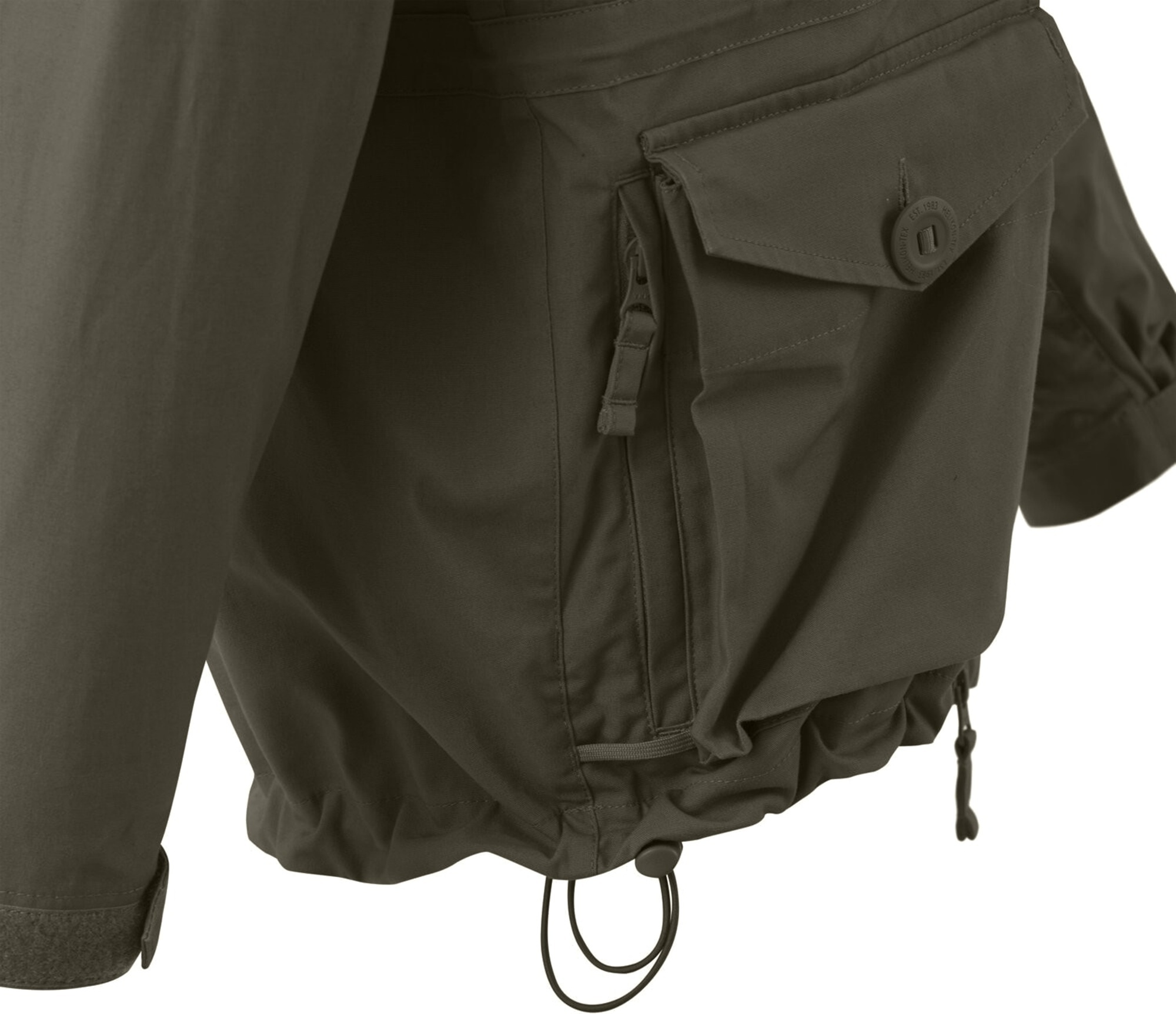 Куртка мужская Helikon-Tex SAS Smock - Duracanva S темно-зеленая фото10
