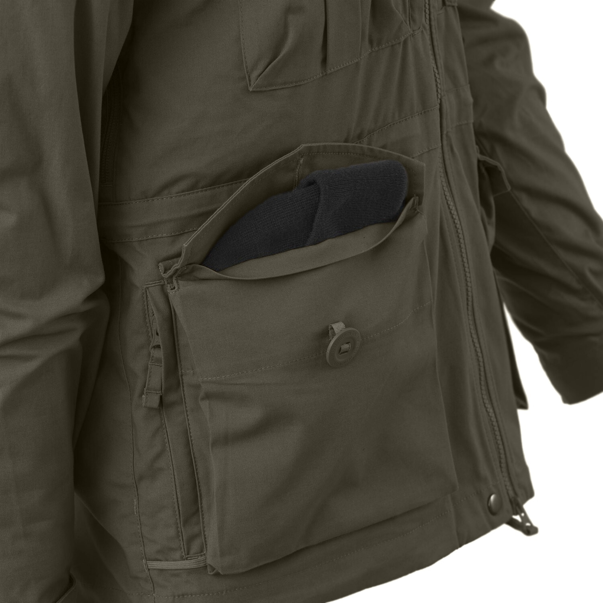 Куртка мужская Helikon-Tex SAS Smock - Duracanva S темно-зеленая фото12
