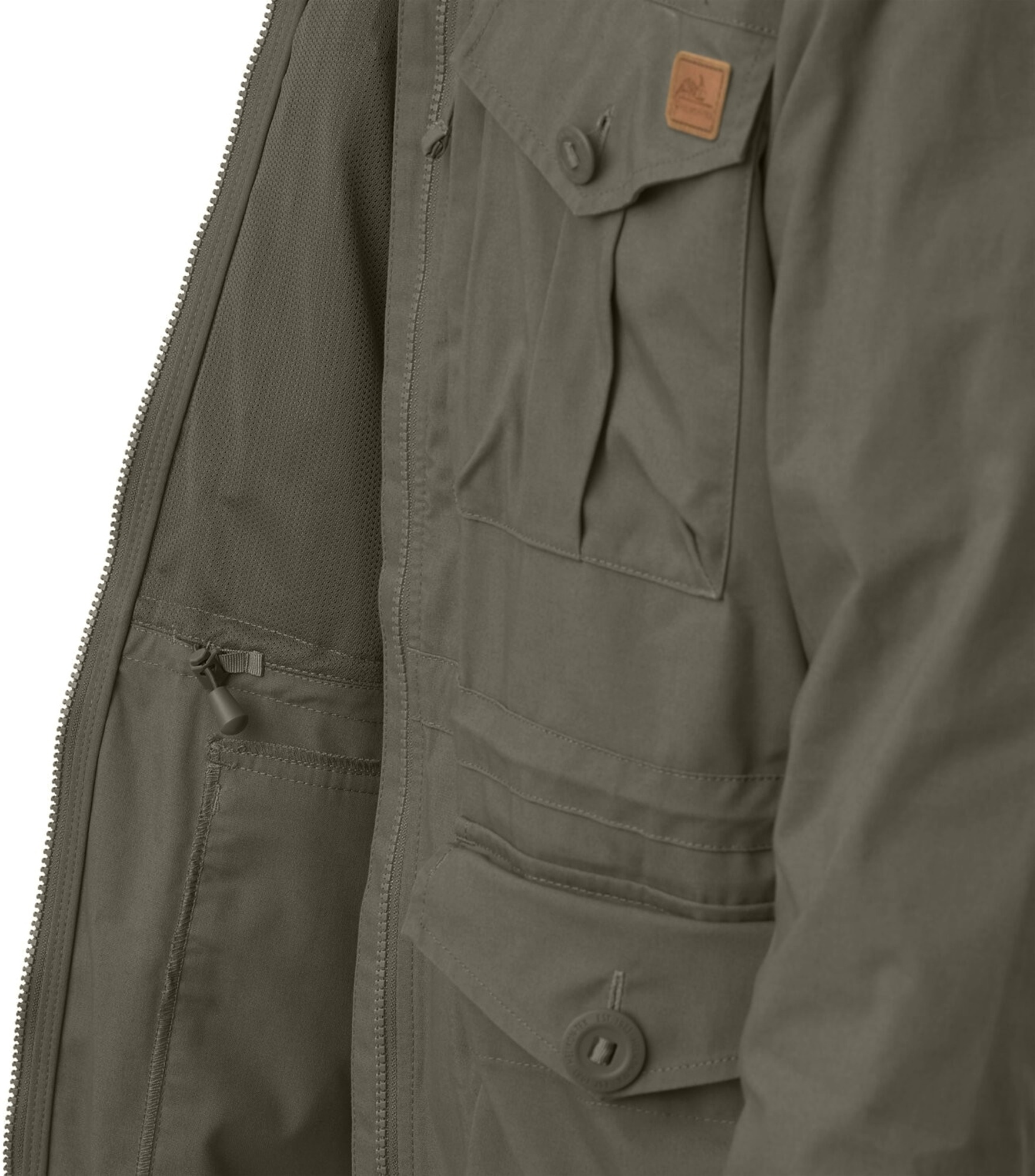 Куртка мужская Helikon-Tex SAS Smock - Duracanva S темно-зеленая фото9