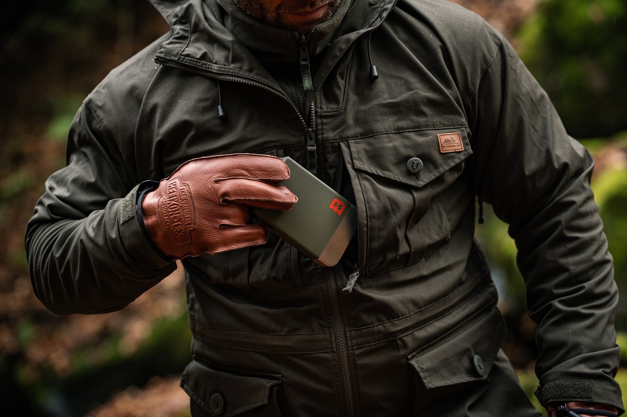 Куртка мужская Helikon-Tex SAS Smock - Duracanva S темно-зеленая фото14