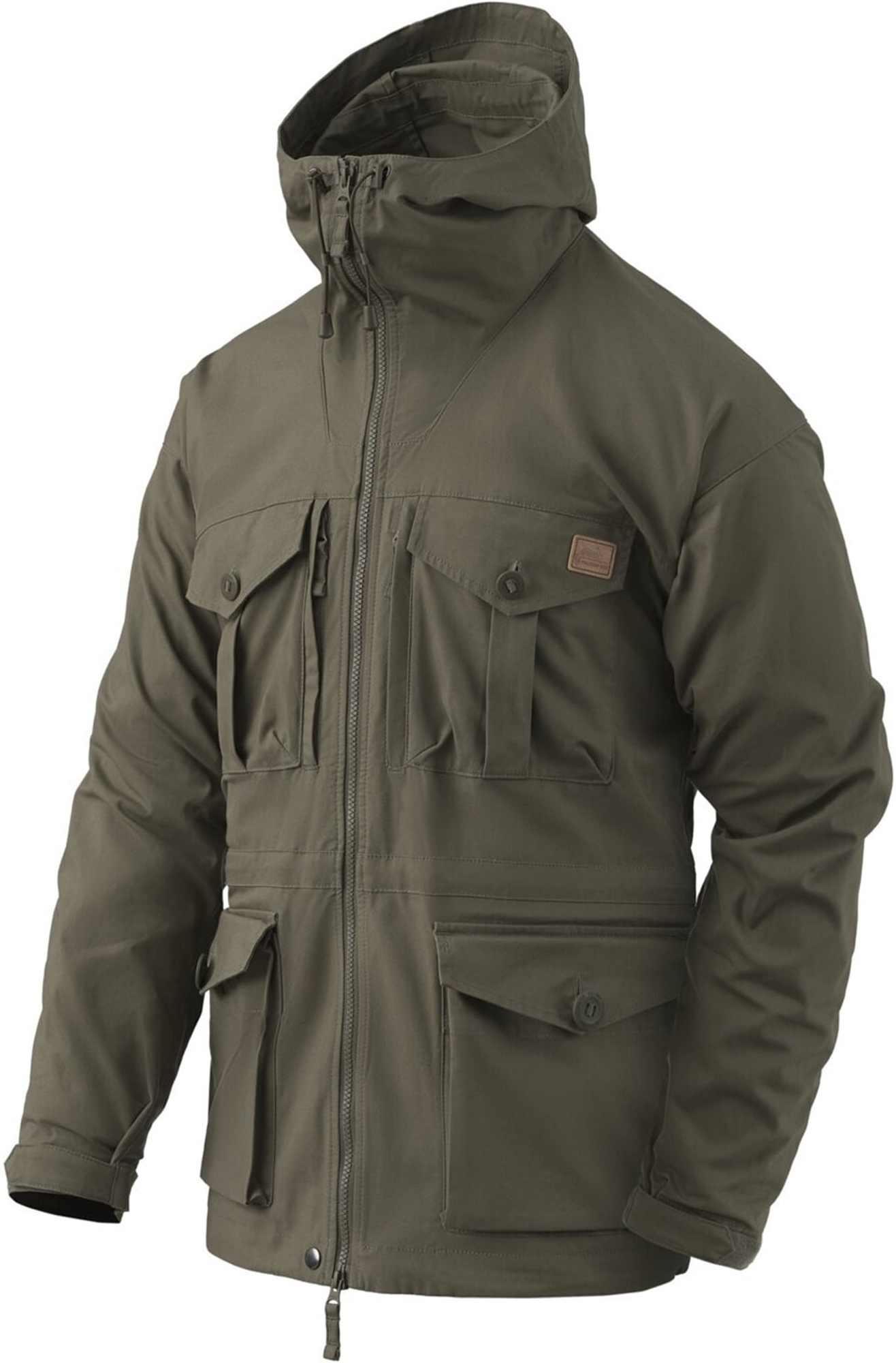 Куртка мужская Helikon-Tex SAS Smock - Duracanva S темно-зеленая фото3