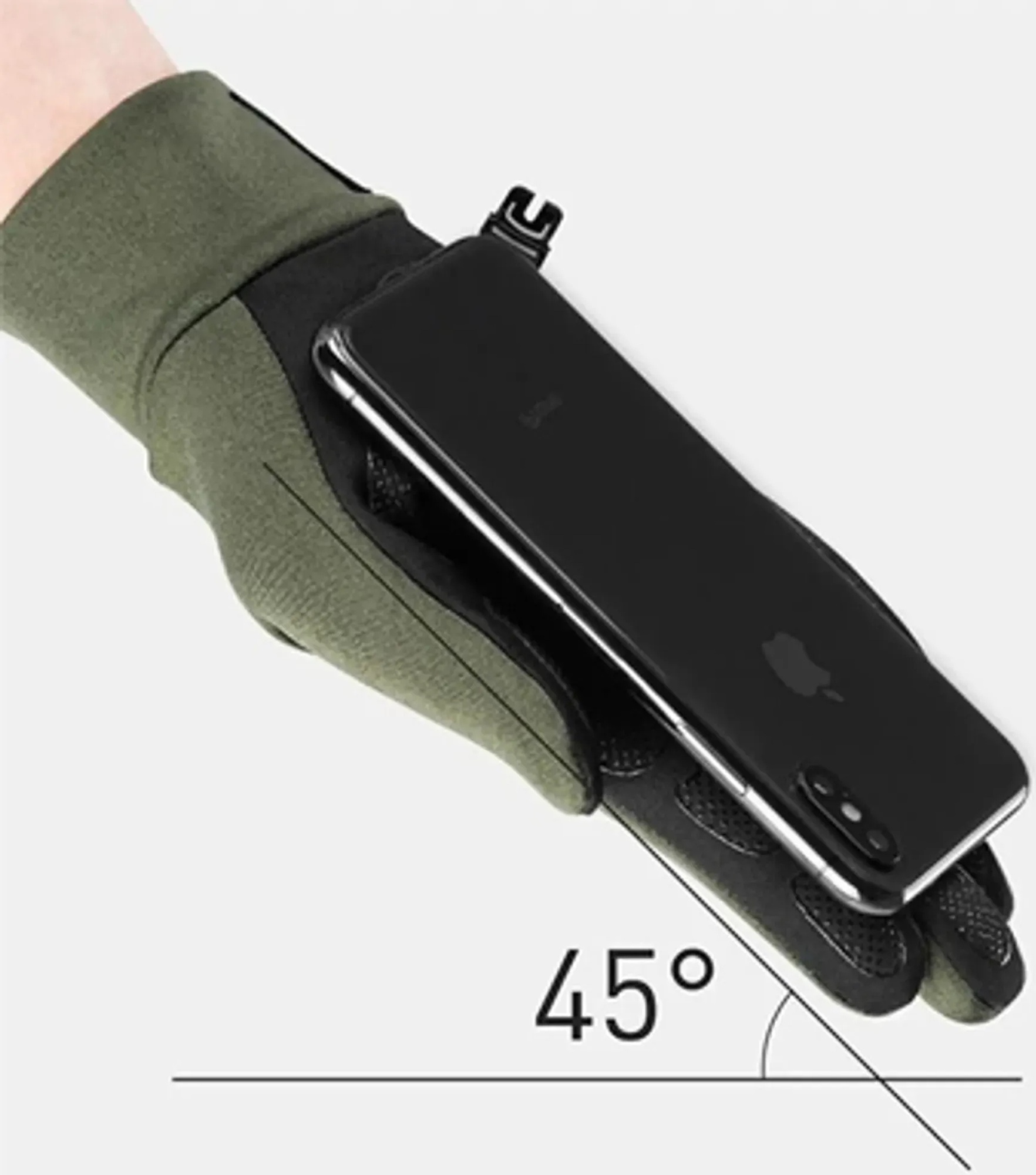 Перчатки спортивные с улучшенным хватом мужские Naturehike NH20FS032 М оливковый фото3