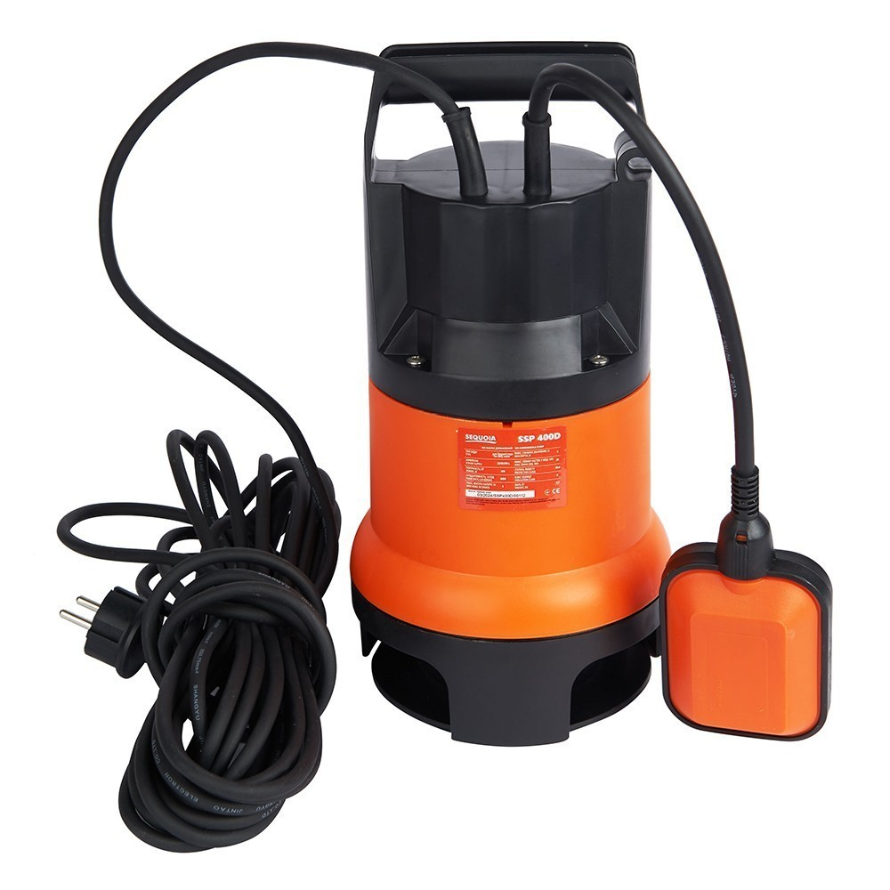 Насос дренажный для грязной воды SEQUOIA SSP400D 400Вт 8000л/час (SSP400D) фото 