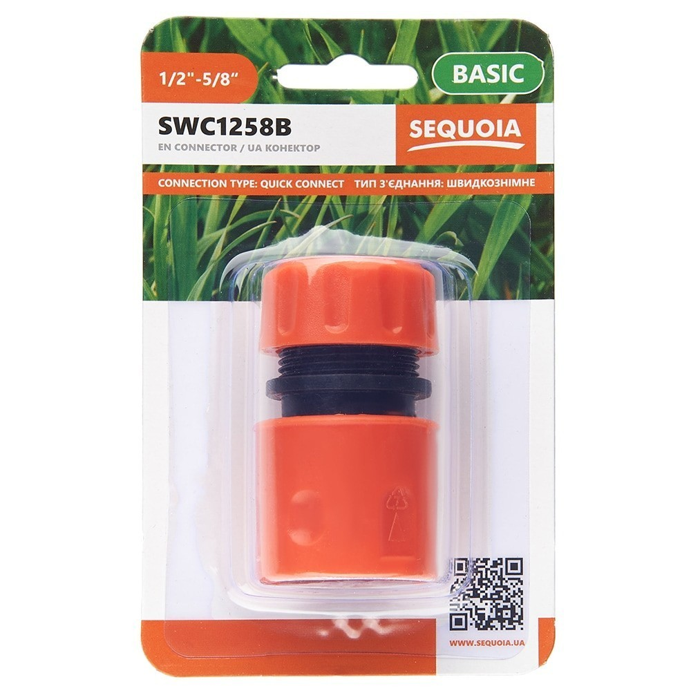 Коннектор для шланга SEQUOIA SWC1258B 1/2'-5/8' (SWC1258B) фото 2