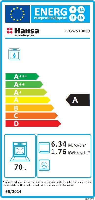 Плита Hansa FCGW510009H фото 9