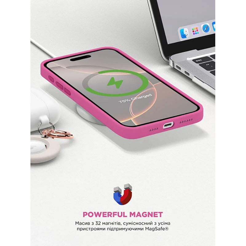 Чехол ArmorStandart ICON2 MagSafe для Apple iPhone 16 Pro Max Fuchsia (ARM81324) фото 