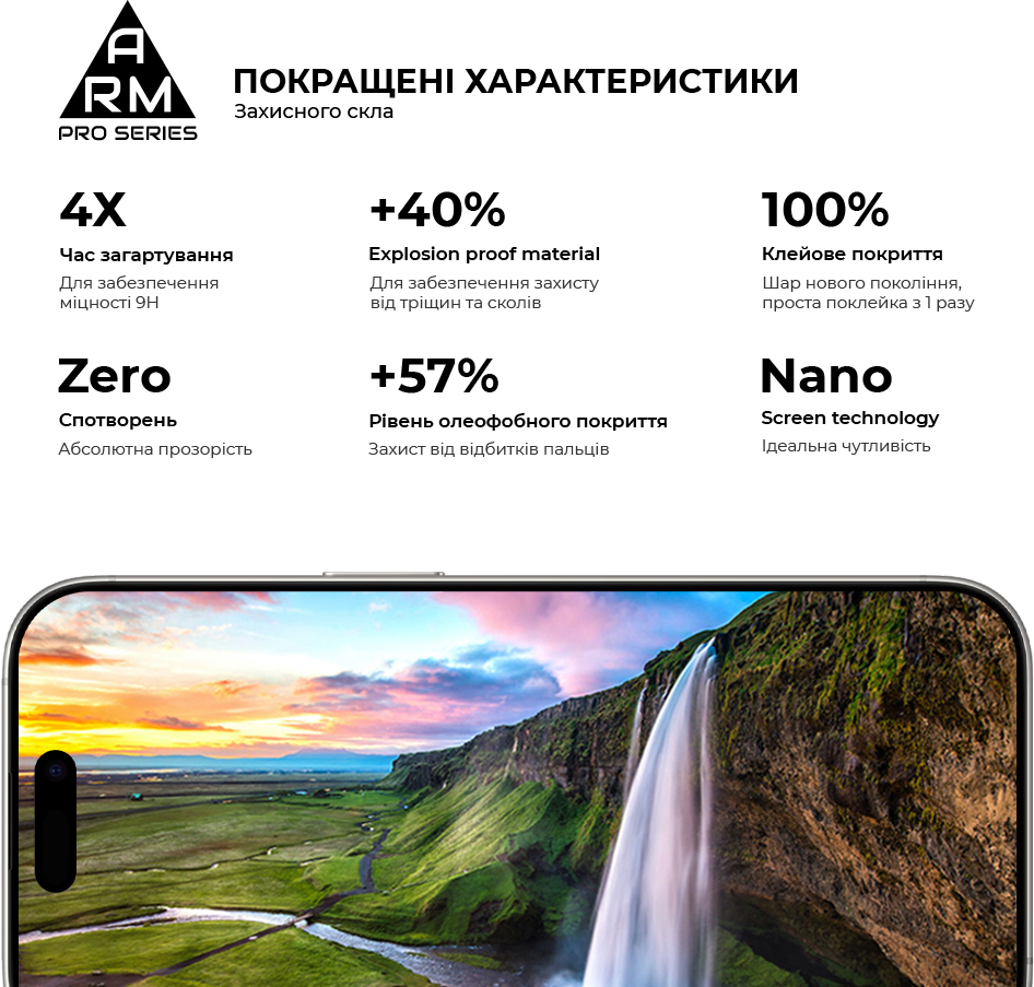 Защитное стекло ArmorStandart Pro для Apple iPhone 16 Pro with mesh (ARM87027) фото 5