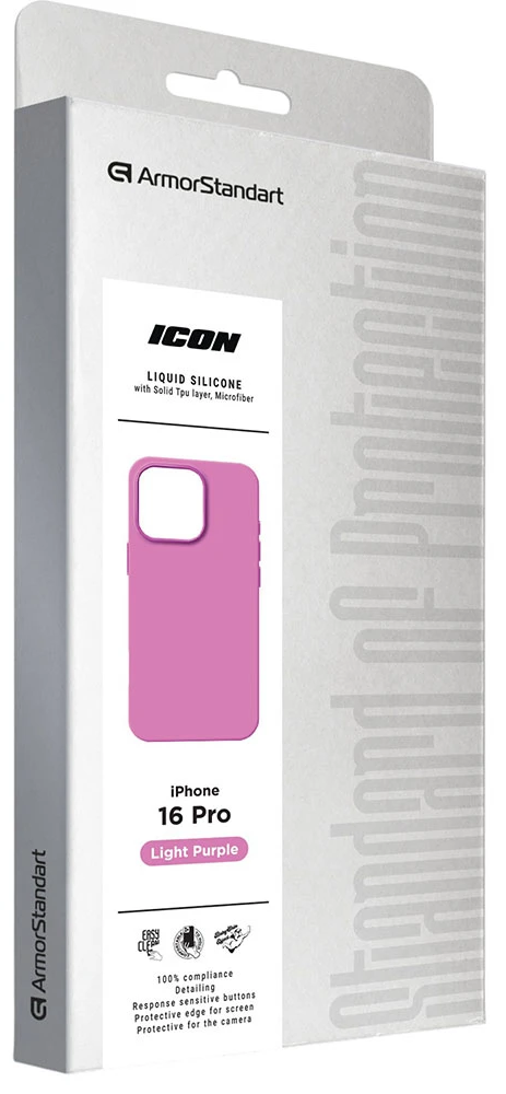 Чехол ArmorStandart ICON2 Case для Apple iPhone 16 Pro Light Purple (ARM79637) фото 10