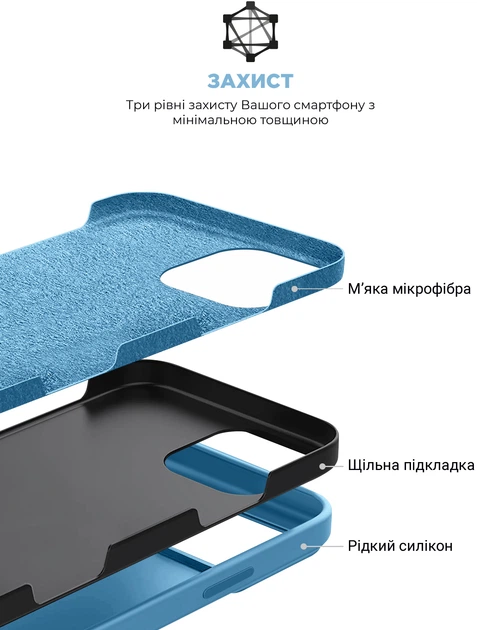 Чехол ArmorStandart ICON2 Case для Apple iPhone 16 Pro Capri Blue (ARM79638) фото 7