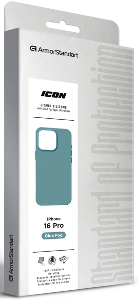 Чехол ArmorStandart ICON2 Case для Apple iPhone 16 Pro Blue Fog (ARM79639) фото 9