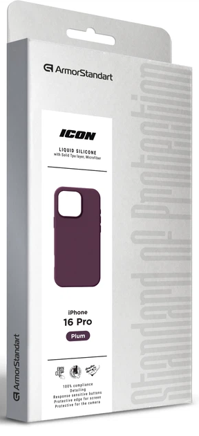 Чехол ArmorStandart ICON2 MagSafe для Apple iPhone 16 Pro Plum (ARM81317) фото 10