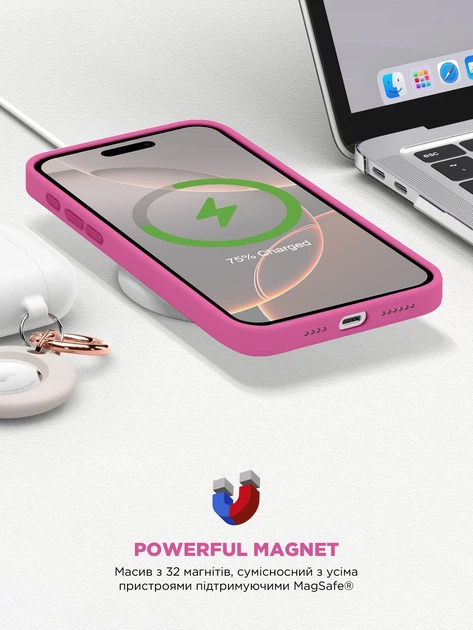 Чохол ArmorStandart ICON2 MagSafe для Apple iPhone 16 Pro Fuchsia (ARM81319)фото9