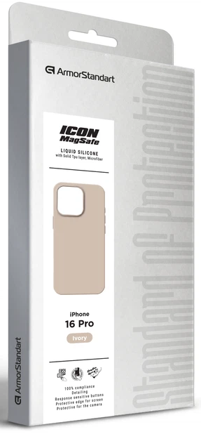 Чехол ArmorStandart ICON2 MagSafe для Apple iPhone 16 Pro Ivory (ARM80190) фото 