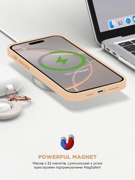 Чехол ArmorStandart ICON2 MagSafe для Apple iPhone 16 Pro Rose Gold (ARM80191) фото 