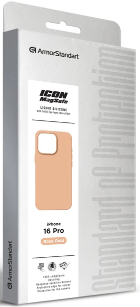 Чехол ArmorStandart ICON2 MagSafe для Apple iPhone 16 Pro Rose Gold (ARM80191) фото 