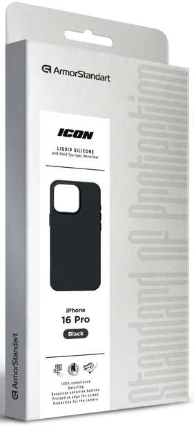 Чохол ArmorStandart ICON2 Case для Apple iPhone 16 Pro Black (ARM78631)фото2
