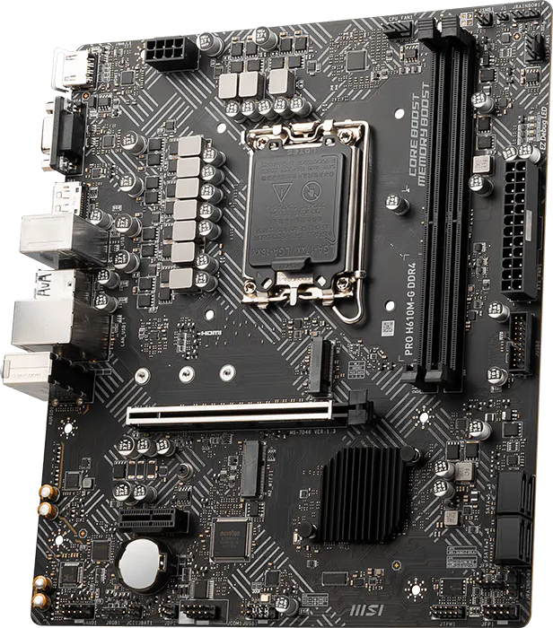 Материнcька плата MSI PRO H610M-G DDR4 (911-7D46-228)фото4