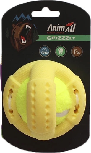 Іграшка AnimAll AGrizZzly 9666 Тенісний м'яч S yellowфото3